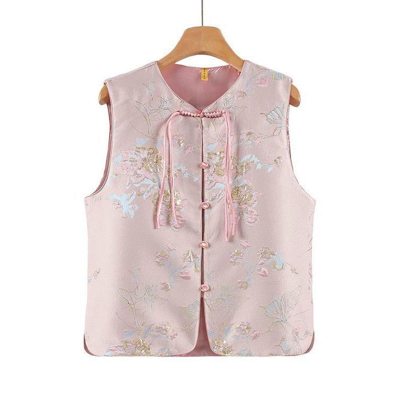 Retro Vest, Ethnic Temperament, Middle-aged Mother, Festive Temperament, Fashionable New Top