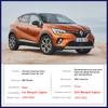 Chrome Car Door Handle Cover for Renault Captur MK2 JB JE     Luxury Exterior Parts Accessories Stickers Trim
