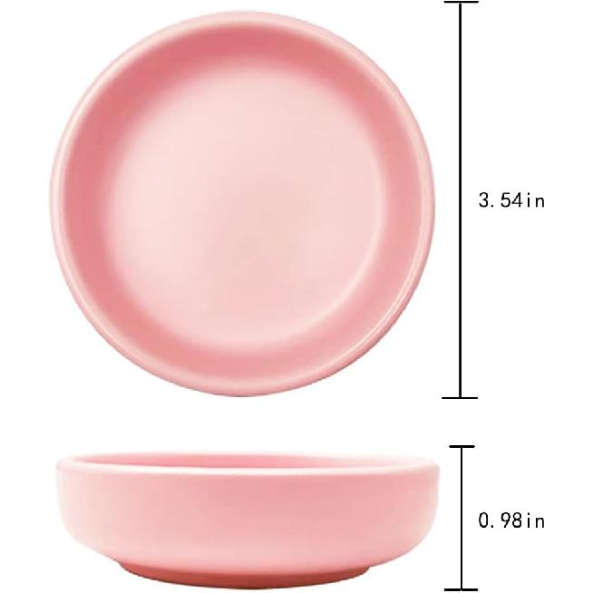 3.5" Ceramic Dipping Sauce Dishes - Multipurpose Porcelain Side Dish Seasoning Dishes Soy Dipping Sauce Dishes, Porcelain Side Dishes for Snack