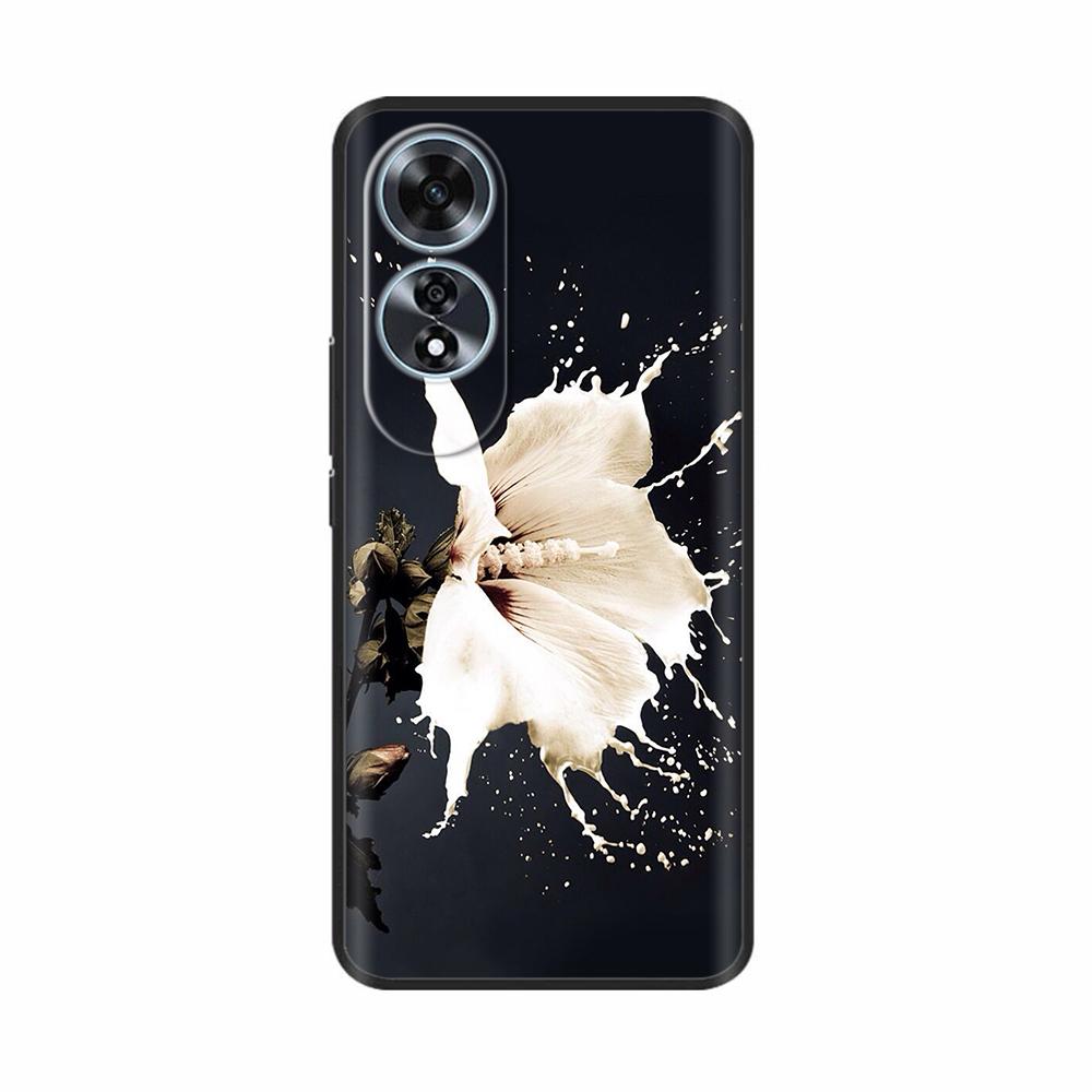 For Oppo A60 4G Case Love Heart Butterfly Soft Silicone Painted Back Cover For Oppo A60 OppoA60 4G Phone Shell Housing Fundas