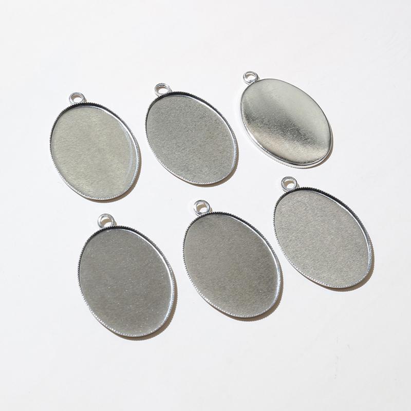 10x14mm 13x18mm 18x25mm  Copper Drop Style Tooth Cabochon Base Cameo Settings for DIY Necklace Jewelry Making Supplies