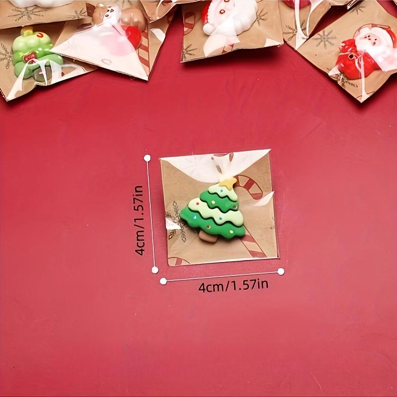 100 Pezzi Mix Resina Magneti da Frigorifero di Natale Babbo Natale Pupazzo di Neve Albero di Natale Decorazioni per Frigorifero Divertenti Magnetici Decorazioni di Natale