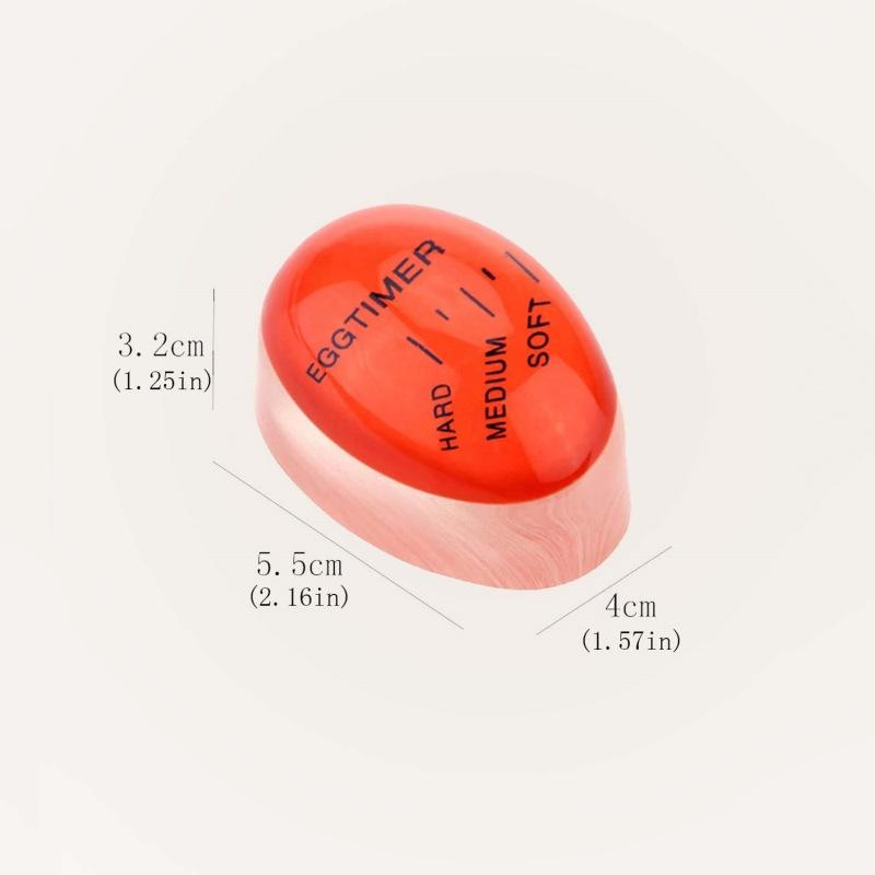 1/3pcs Egg Timer Kitchen Electronics Gadgets Color Eggs Cooking Changing Yummy Soft Hard Boiled Eco-Friendly Resin Red Tools3