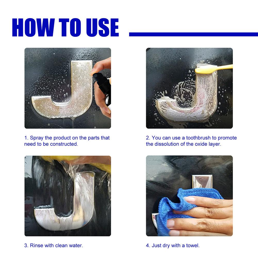 Multi-Purpose Rust Remover Spray for Motorcycles - Efficient Rust Removal & Prevention, Eco-Friendly Q5G9