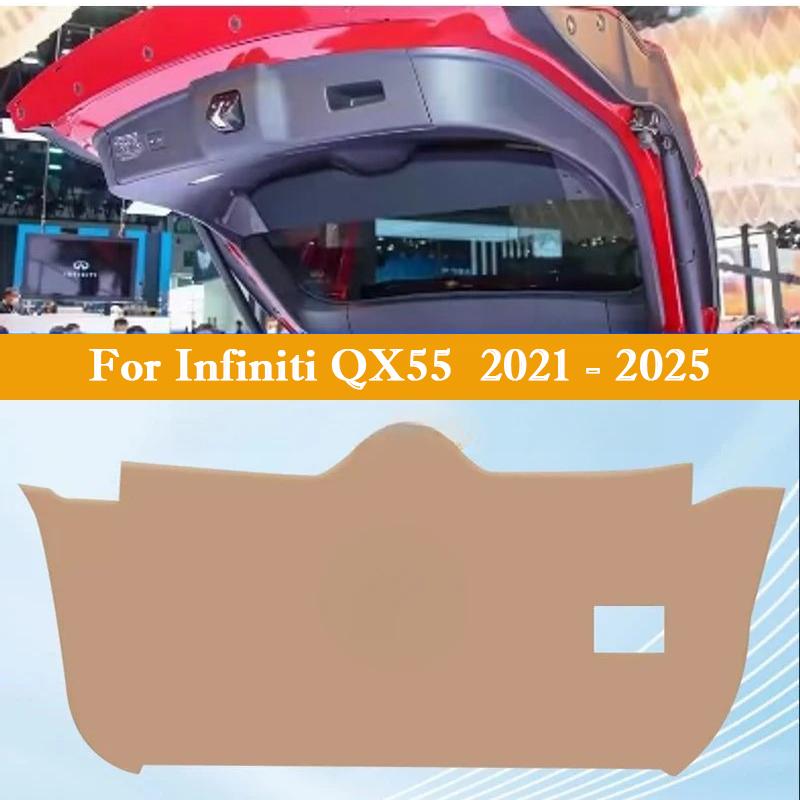 For Infiniti QX60 QX50 QX55 Car Trunk Door Anti Kick Pad Tailgate Anti-Scratch Protection Mat Cargo Liner Interior Accessories