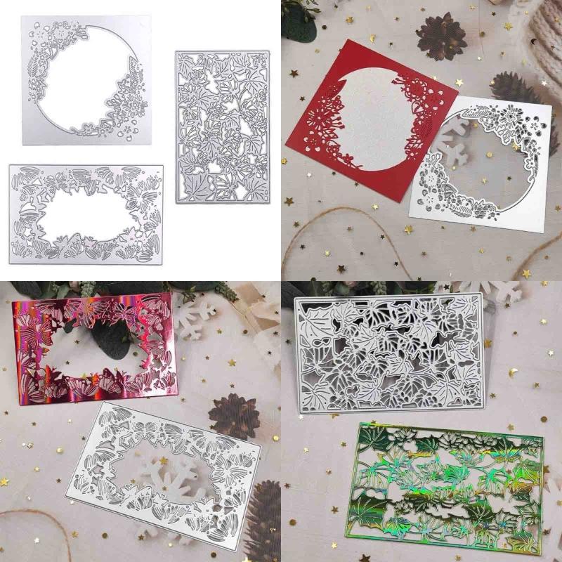 Ramka z zaproszeniem wykrojniki do metalu DIY Craft szablon do wytłaczania ze stali węglowej szablony metalowe Scrapbooking na wykrojnik na karty
