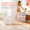 4pcs PVC Paper Surprise Box Transparent Window Balloon Display Box  Party Decoration
