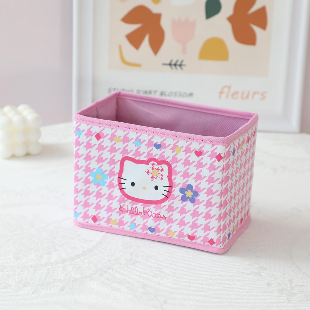 

Cartoon Kuromi Melody Bedroom Makeup Organizer With Foldable Storage For Dorm Room And Desk Kt