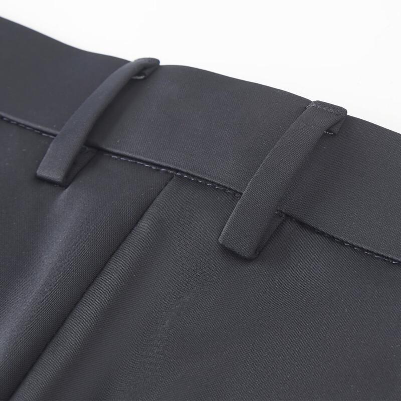 FIRS Men's Silk-Linen Blend Straight Leg Casual Pants