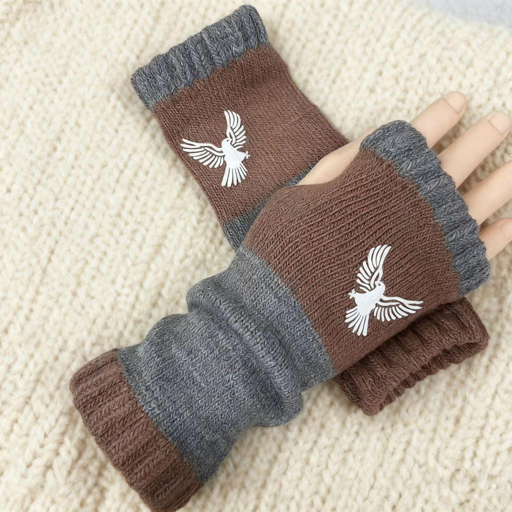 Yanxuan Ladies' Autumn-Winter Knit Gloves with Embroidery