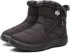 ZUSERIS Winter Snow Short Sheepskin Cotton Snow Warm Fleece Casual Style Women's Boots, Boots, Boots, Non-Slip, Water-Repellent, Lining,