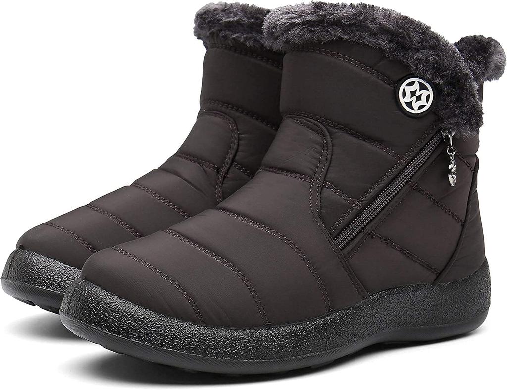ZUSERIS Winter Snow Short Sheepskin Cotton Snow Warm Fleece Casual Style Women's Boots, Boots, Boots, Non-Slip, Water-Repellent, Lining,
