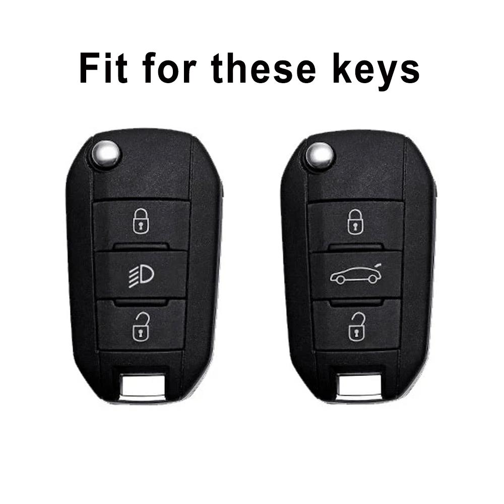 Funda de TPU para llave de coche, accesorios para Peugeot 2008, 3008, 4008, 307, 208, 308, 408 y 508, para Citroën C4, C4L, CACTUS, C3, C6 y C8.