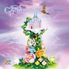 ZheGao Sprout Bear Building Blocks Girl's Castle Music Box Gift