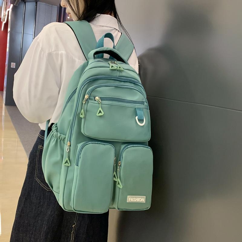 Schoolbag Large Capacity Outdoor Travel Bag Winter Casual Backpack Korean Version Fashion Campus Style Student Schoolbag Lightweight Weight Weight