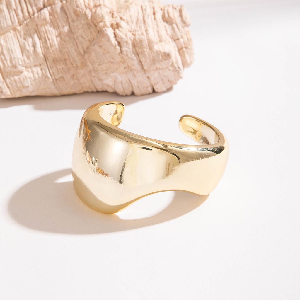 Geometric Irregular CCB Gold and Silver Bracelet, Hip Hop Exaggerated Jewelry Bracelet Set Female