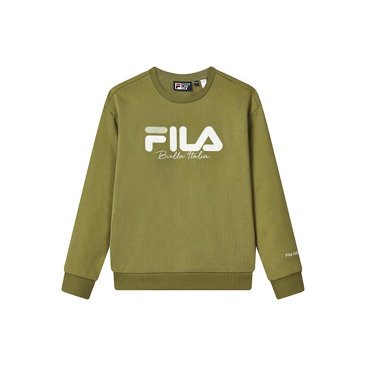 New FILA Sweatshirt Unisex Refrigerator Green F51U249299FKK