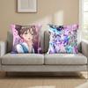 Anime Maebashi Witches Cushion Cover Cushion Cover Set 4Pcs 50X50 45X45 40X40 Pillowcase Decorative Sofa Home Decor