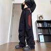 Mens Striped Wide Leg Sweatpants High Street Casual Straight Trousers Teens