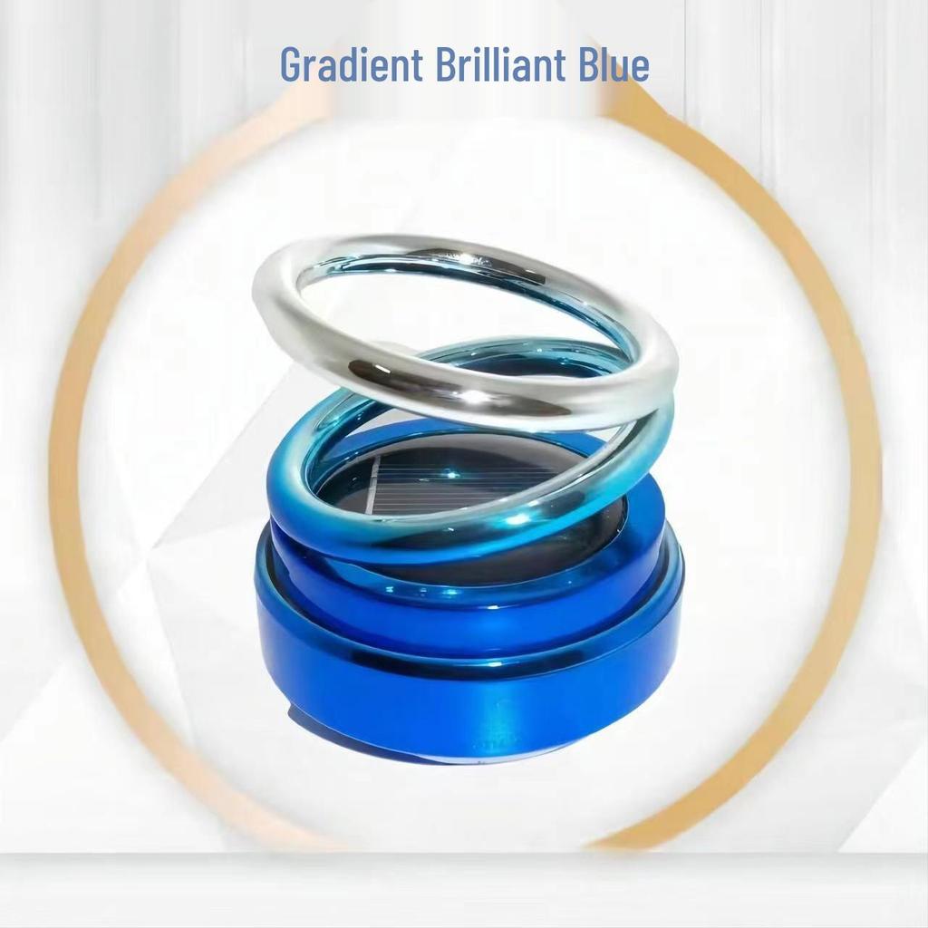 Solar-Powered Rotating Aromatherapy Car Perfume Decoration - Long-lasting, Light Fragrance