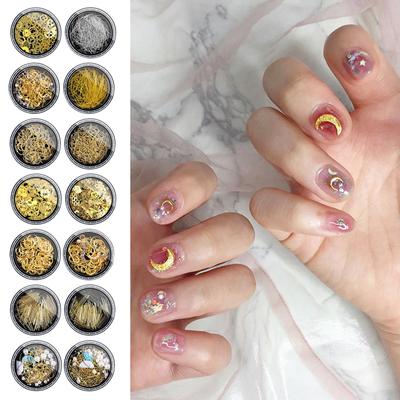 Stern-Mond-Nagel-Charms, Nagel-Strasssteine, Nagelkunst-Charms, Punk-Nieten, Nagel-Edelsteine, Manikürezubehör, DIY-Nagelkunst-Dekorationen