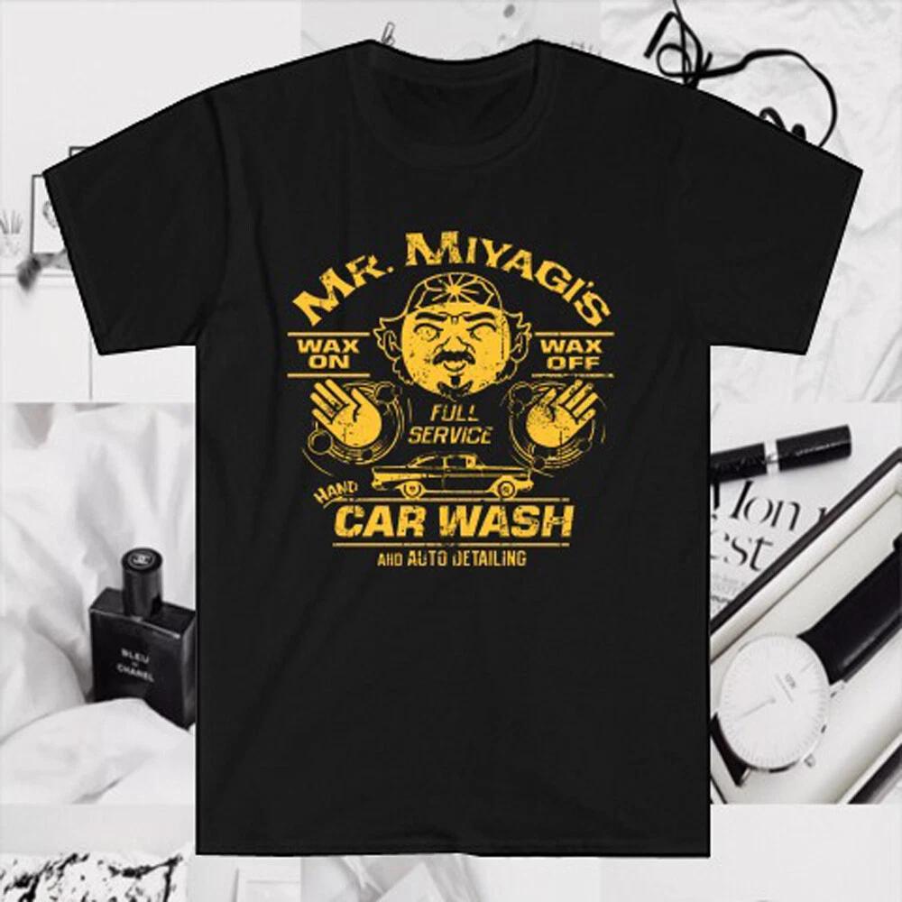 Men s and Women s T-shirts Karate Kid Mr Miyagi s Car Wash Wax On Wax Off XL