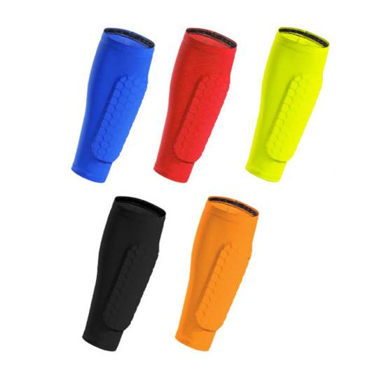 1 Pair Soccer Shin Guards Adults Impact Protection Shin Guards with Honeycomb Pads Anti-Slip Ski Shin Pads for Football Rugby Tennis