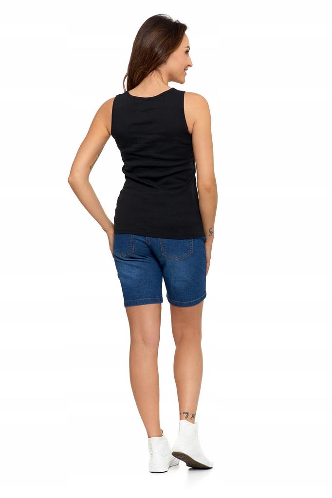 Women's Cotton Tank-Top T-shirt with Straps Classic MORAJ M Black