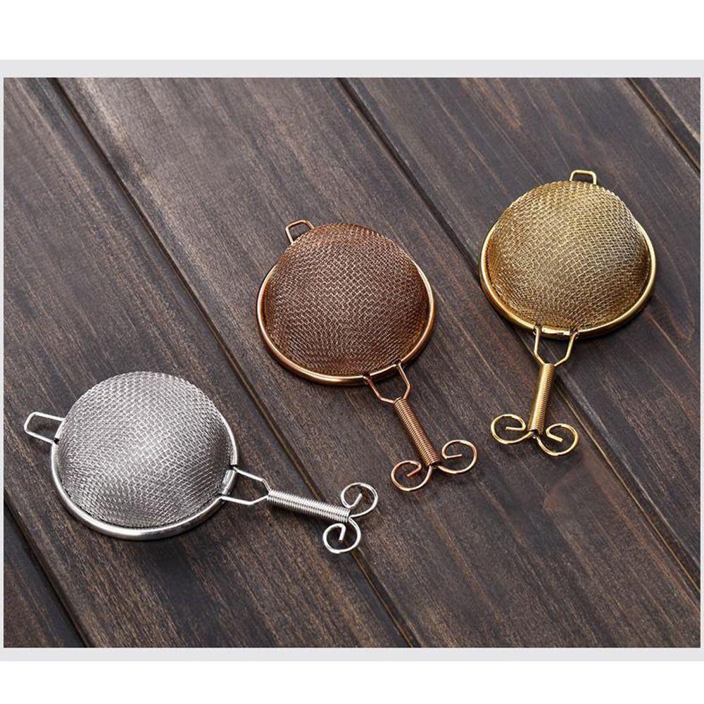 Stainless Steel Wire Tea Strainer Short/Long Handle Skimmer Spoon Premium Fine Mesh Colander  Oil