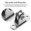2/4Pcs Bearing Silent Wheel with Mounting Screws and Expansion Pulley Block Kit Loading 176 Lb for Sliding Gate and Wire Rope