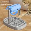 Hrănitor Interactiv pentru Câini Distractiv Slow Feeder Jucărie Puzzle pentru Animale de Companie Dispenser Reglabil pe Înălțime pentru Recompense Animale de Companie pentru Câini Pisici Alimentație Sănătoasă și Antrenament IQ