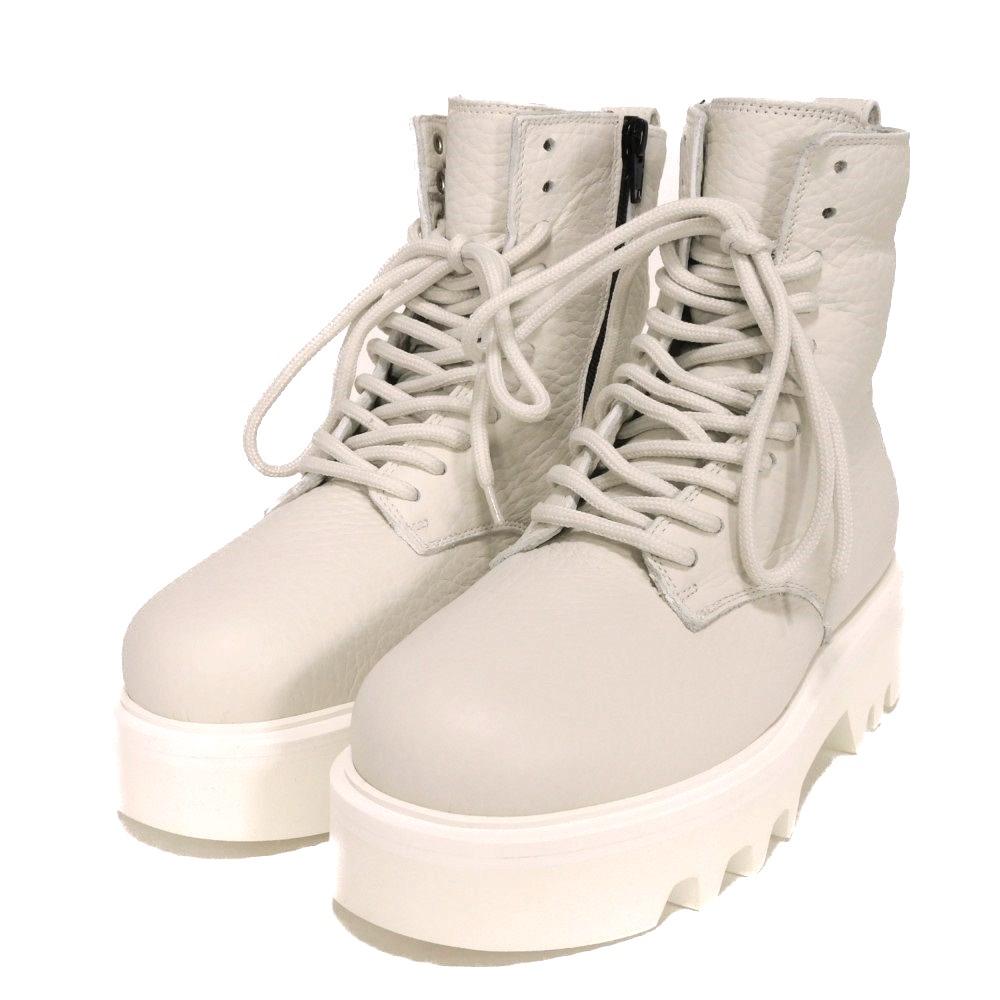Used Rita Army 36 fur medium side zip tank sole 11-eye 91 unused arch logo white women s size 11690 YE80FRI 15837₽