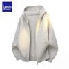 Herren Premium Amerikanischer Stil Übergroßer Strick-Hoodie-Cardigan