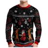 Spring And Autumn Jesus Christmas T Shirt Kids Boy Print Streetwear Men's Outdoor Pullover Long Sleeve Top Clothes