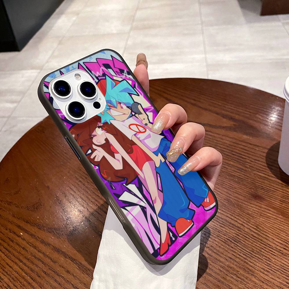 Music Game Friday Night Funkin Phone Case For IPhone 17 16 15 11 12 13 14 Pro Max Soft Corrugated Silicone Cover Case