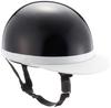 NBS Bike Parts Center Helmet Half White Brim Black Free Size (Head Circumference 57cm~59cm) 7101