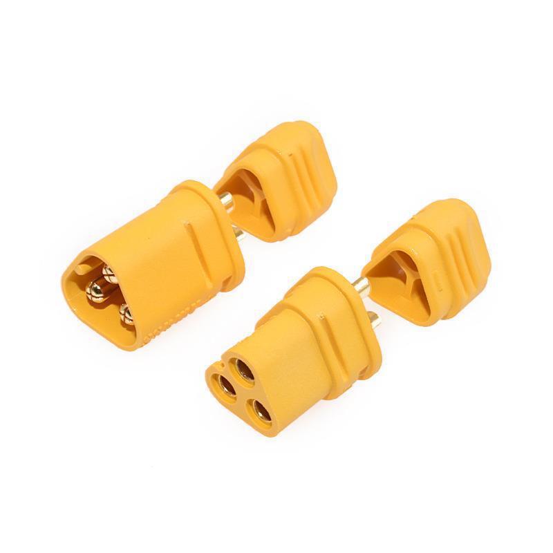 Amass MT30-M/F Model Aircraft Connector Set: Male & Female Heads with Low-Loss Sheath, Three-Core Design