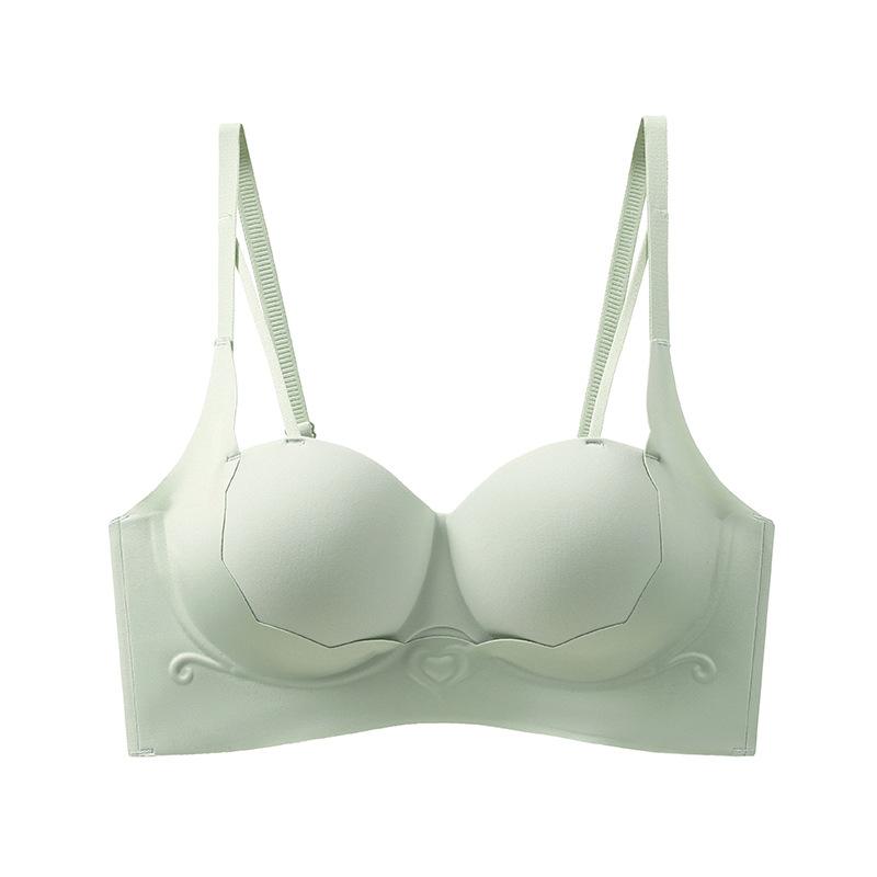 Traceless Underwear Women's Small Breasts Gather and Show Large Anti-sagging New Year's New Adjustment Type Breast Top Support Bra Cover