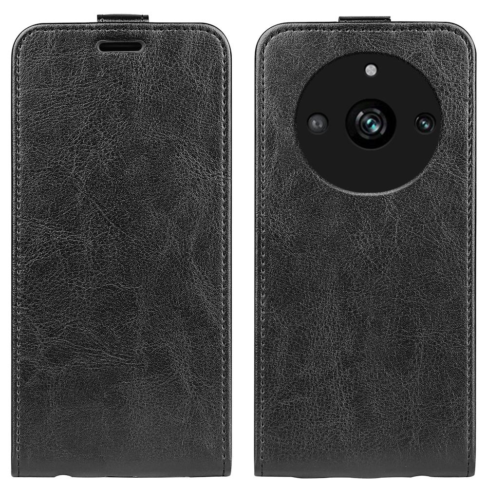 For Realme 11 Pro+ 5G/11 Pro 5G Vertical Flip Phone Leather Case Card Holder Crazy Horse Texture Cover