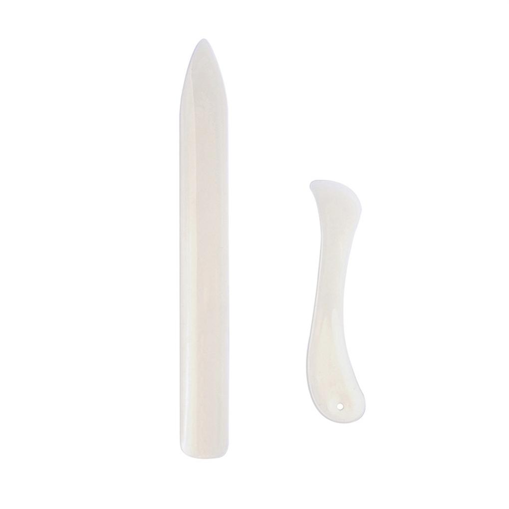 

Pack of 2 Scoring Creaser Folder Scraper Plastic Scrapbooking Handmade Cards Creasing Tool Supply for Household Office