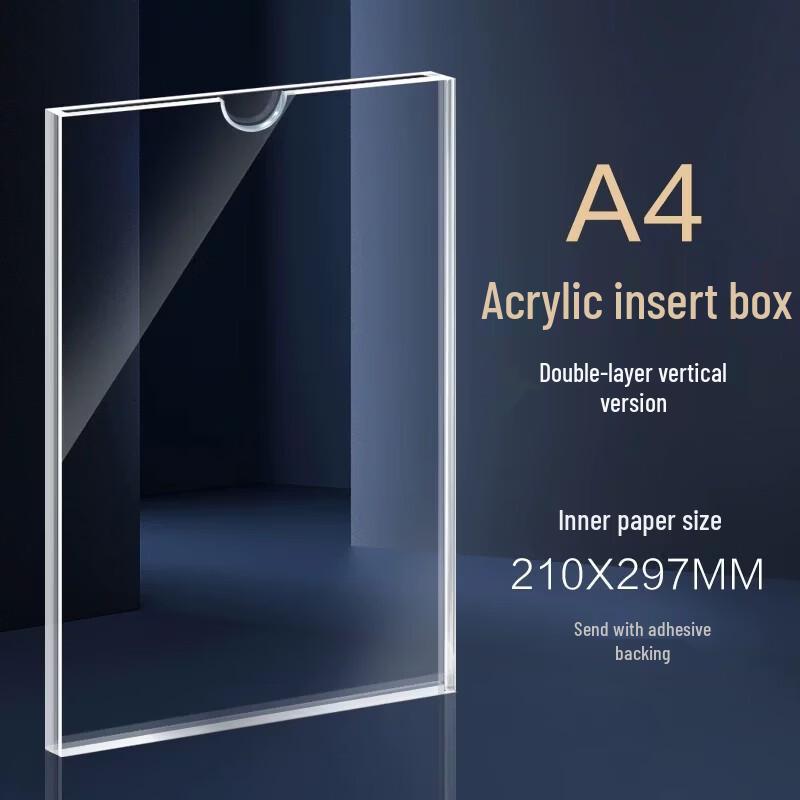 Miaojiayi A4 Double-Layer Vertical Sign Holders