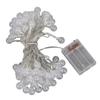 Globe String Lights Battery Powered Type Colored IP66 Waterproof LED Bulb String Lights for Christmas Holiday Decorations
