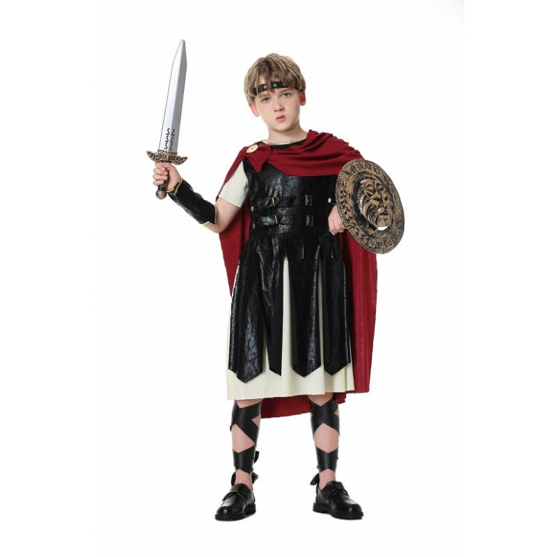 Halloween Costume Warrior Court Guard Samurai Children Adult Parent-Child Suit Stage Costume