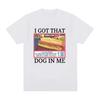 Unisex Clothing Unisex I Got That Dog in Me Costco Graphic Funny Kirkland Hot Dog Meme Tee Shirt Vintage Style Short Sleeve Tshirt