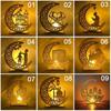 Ramadan Decorations DIY Wooden Moon LED Candle Lamp Muslim Islam Eid Mubarak Crafts Ornaments Light
