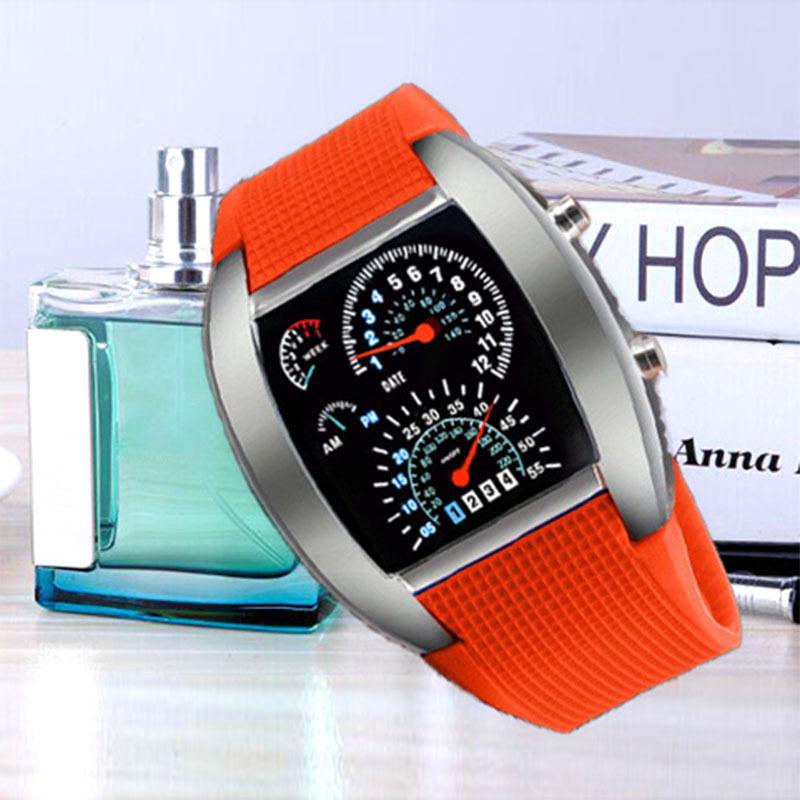 Reloj Deportivo de Aviación LED: Panel de control elegante y versátil para carreras de cross country para hombres, mujeres y estudiantes