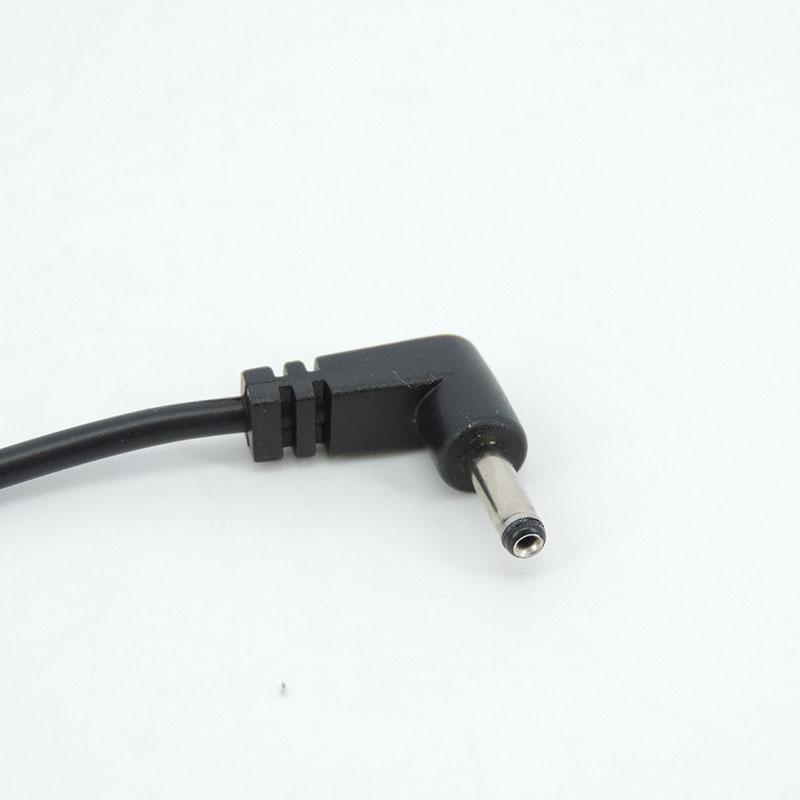 15pcs 0.3m MALE 3.5mm x 1.35mm RIGHT ANGLE STRAIGHT 26awg 90° DC Plug power supply connector cable Cord Tinned Ends DIY REPAIR