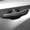 4pcs Carbon fiber anti-scratch stickers for car door handles for Suzuki Swift Jimny Grand Vitara SX4 Samurai Spacia Liana Car