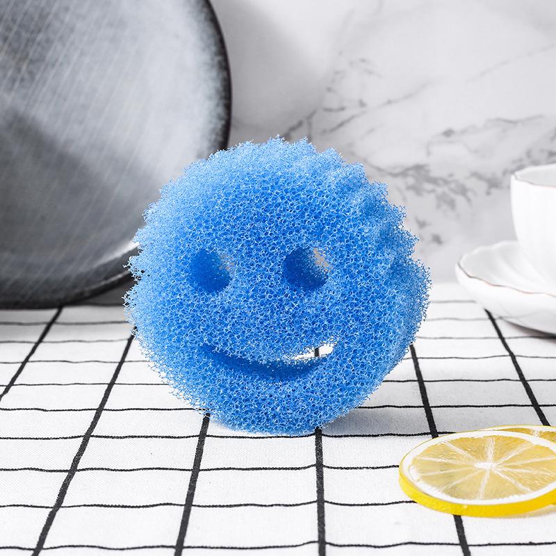 Creative Smiley Magic Loofah Sponge - Honeycomb Kitchen & Dishwashing Cleaner
