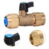 Hose Adapter Brass Valve Adjustable Flow Settings Efficient Water Management Metal Switch Control Adjustable Water Flow Valve
